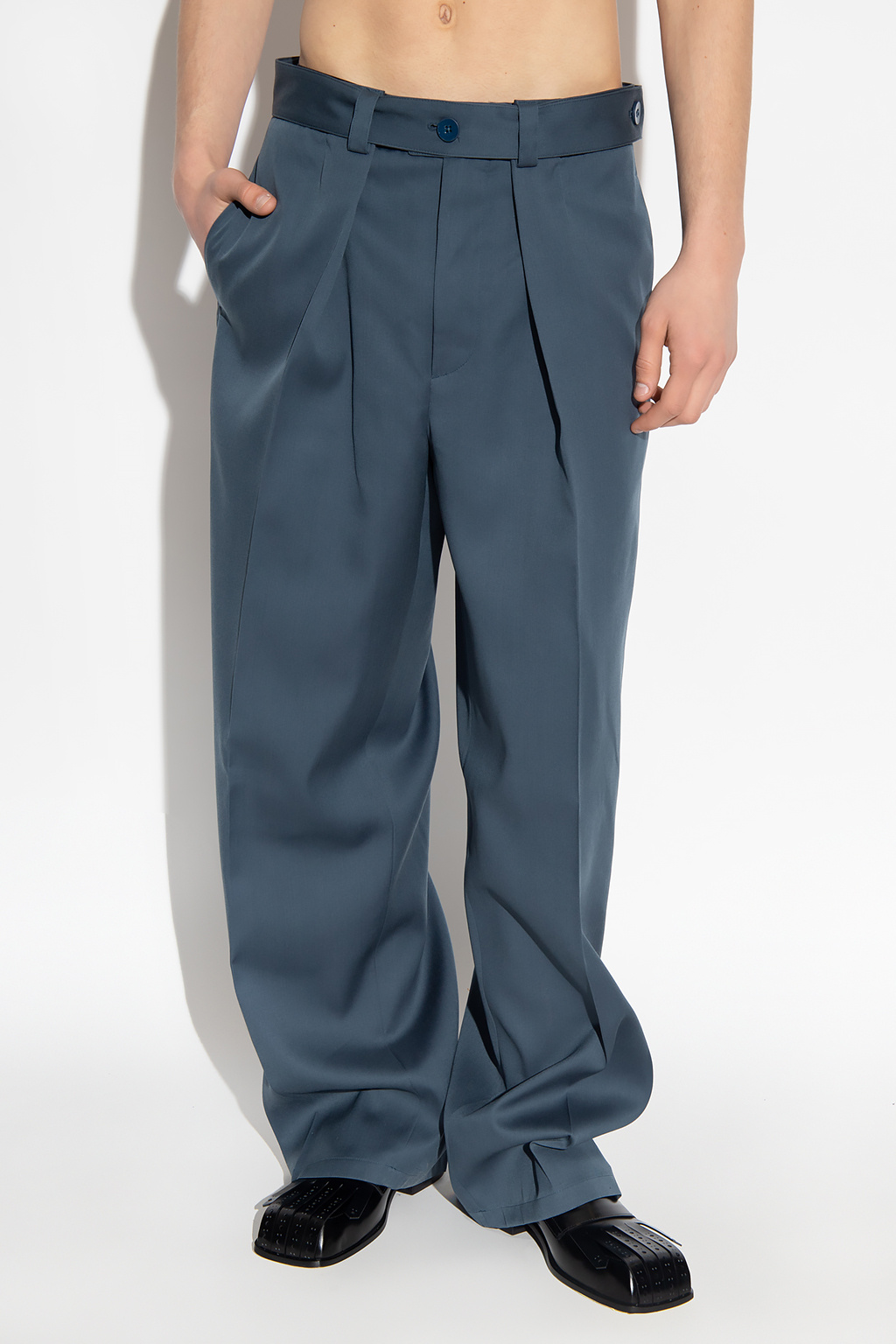 front trousers | JIL SANDER Pleat | Men's Clothing